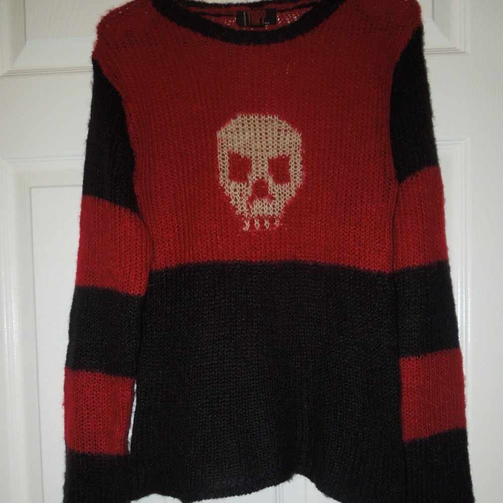TRIPP NYC Sweater - Vintage - Skull Image